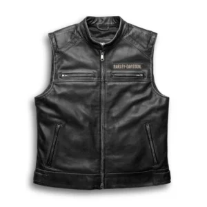 MEN’S PASSING LINK LEATHER VEST