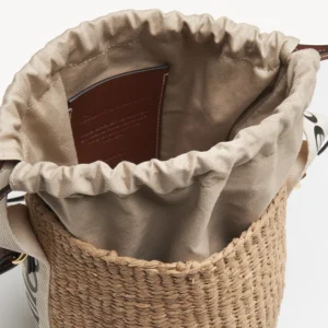 CHLOE SMALL WOODY BASKET WHITE