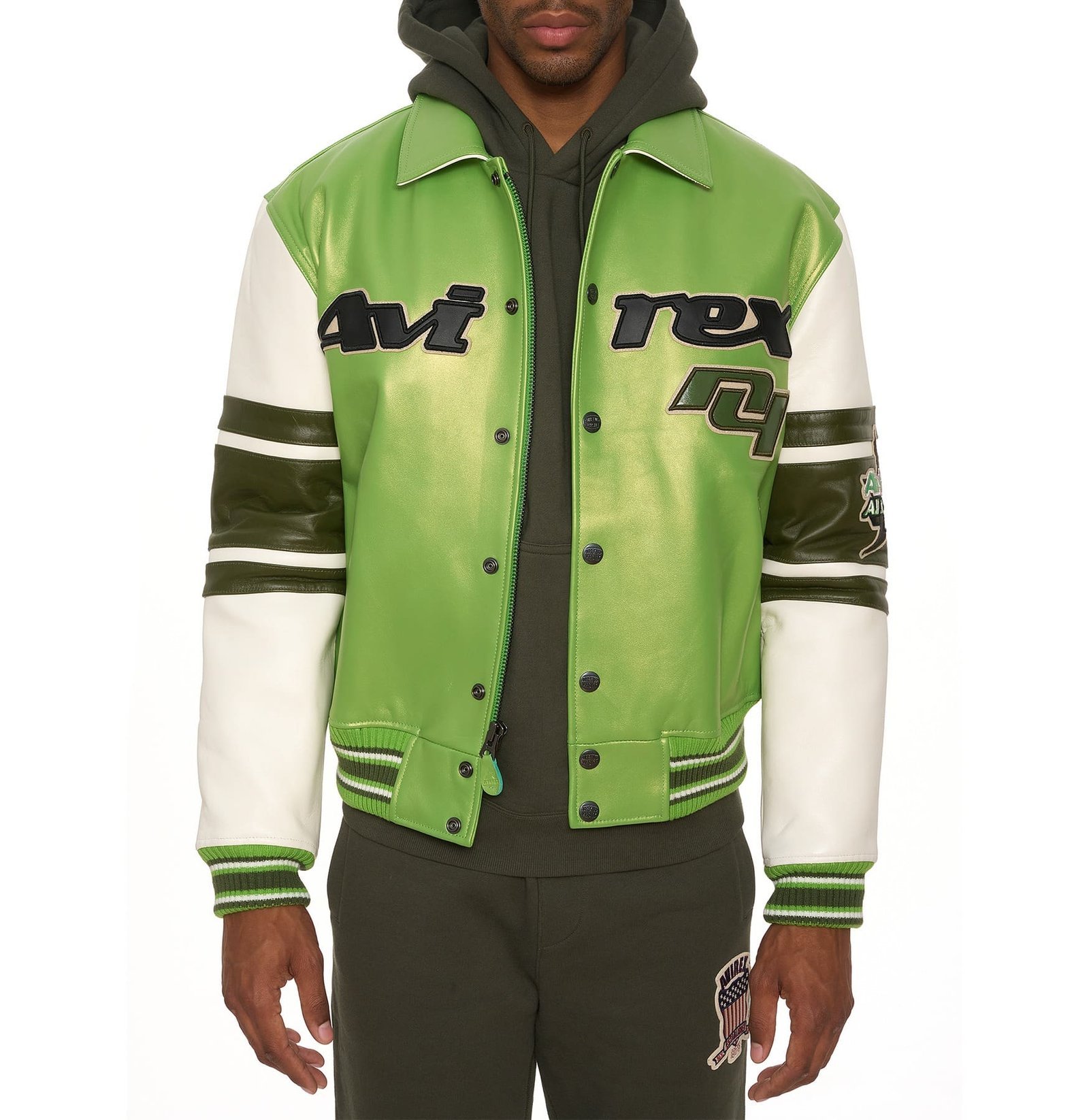 Avirex Stars And Stripe Leather Jacket - Image 3
