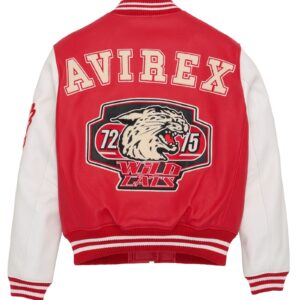 AVIREX WILD CAT VARSITY Leather Jacket