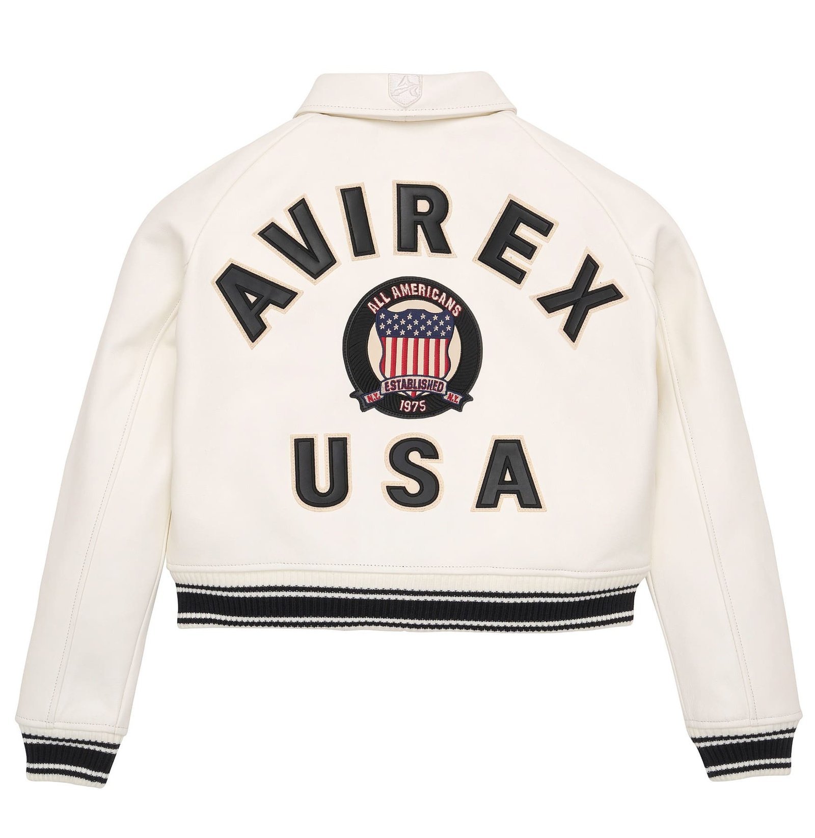 AVIREX CROPPED ICON JACKET SNOW WHITE - Image 2