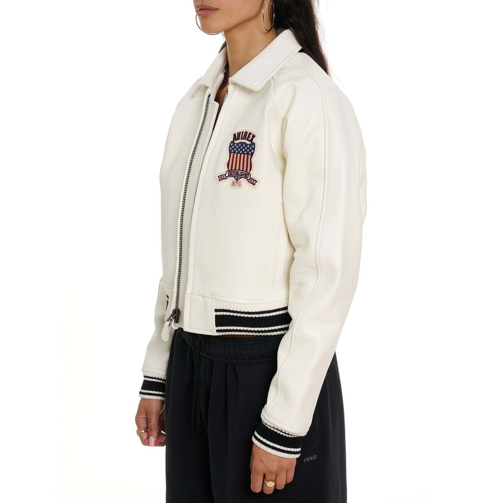 AVIREX CROPPED ICON JACKET SNOW WHITE - Image 5