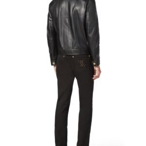 BILLIONAIRE PYTHON LEATHER JACKET LUXURY