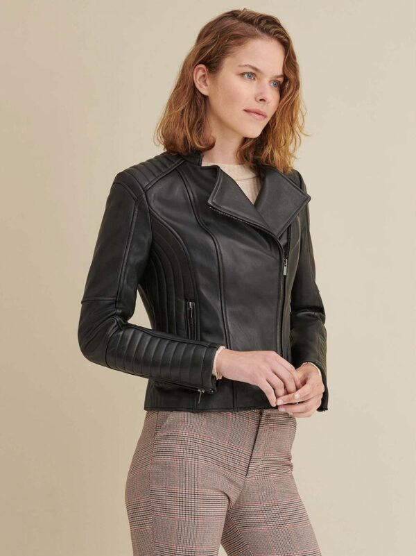 QUILTED LEATHER MOTO POPPY JUNO - Image 3