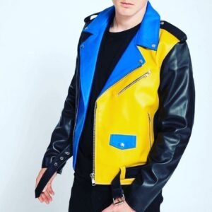 MULTI COLOR MEN’S LEATHER JACKET