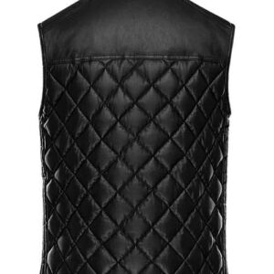 BOMBER STYLE LEATHER VEST