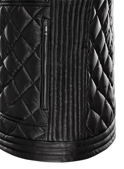 BOMBER STYLE LEATHER VEST - Image 4