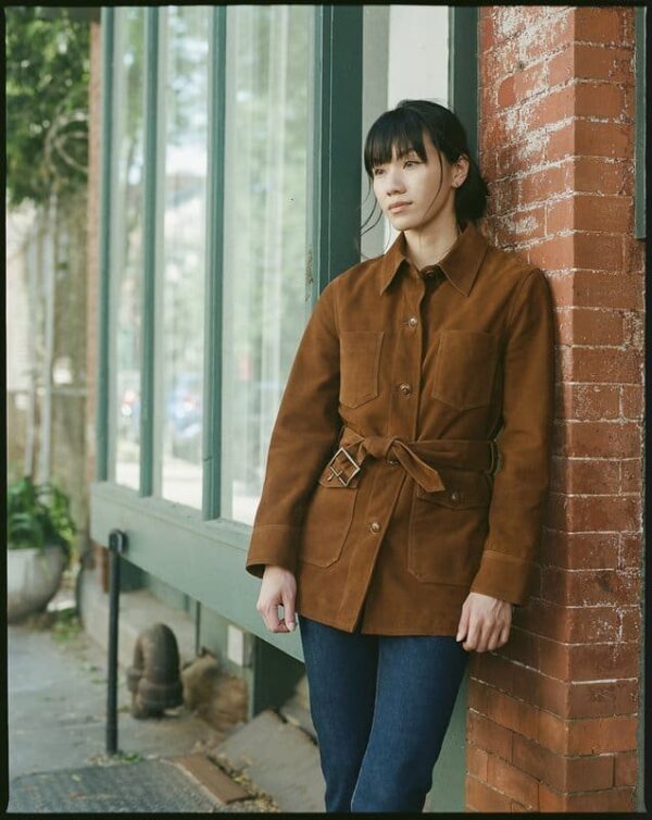 Women's Suede Safari Jacket - Image 6