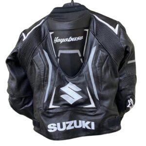 SUZUKI HAYABUSA MOTORBIKE RACING LEATHER JACKET