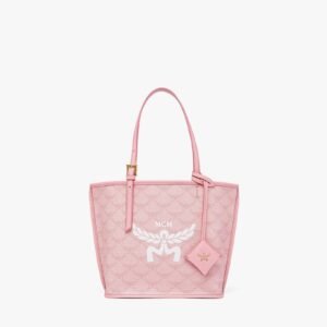 MCM MINI HIMMEL SHOPPER IN LAURETOS PINK