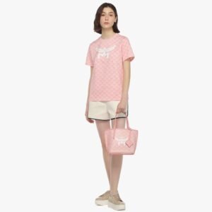 MCM MINI HIMMEL SHOPPER IN LAURETOS PINK