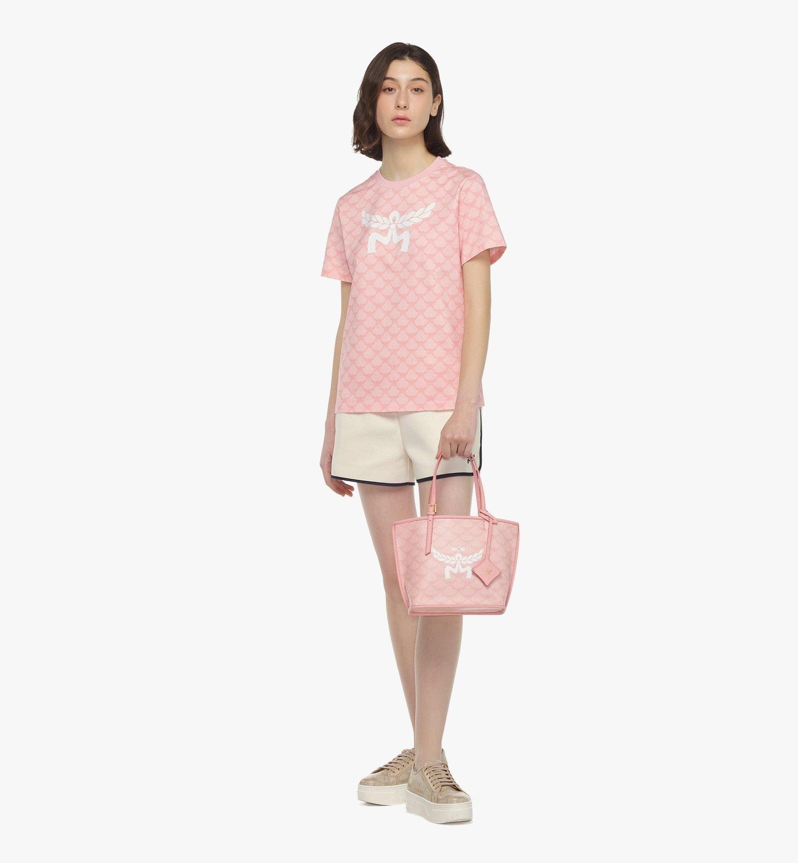 MCM MINI HIMMEL SHOPPER IN LAURETOS PINK - Image 2