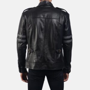 Biker Leather Jacket Black