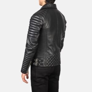 Biker Style Leather Jacket Men