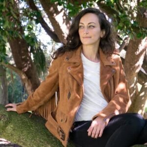 Schott NYC x Grateful Dead Women’s Suede Fringed Motorcycle Jacket