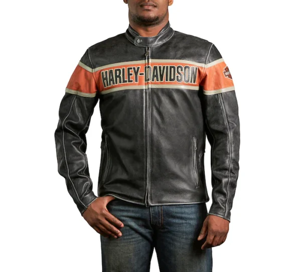 HARLEY DAVIDSON MEN'S VICTORY LANE LEATHER JACKET - Image 3