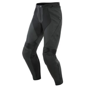 DAINESE PONY 3 S/T LEATHER PANTS BLACK MATT