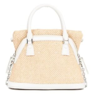 MAISON MARGIELA 5AC CLASSIQUE STRAW MINI BAG
