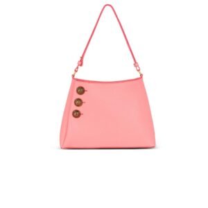 BALMAIN EMBLÈME HANDBAG IN GRAINED LEATHER