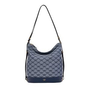 MCM HIMMEL HOBO IN LAURETOS JACQUARD