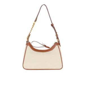 BALMAIN B-ARMY CANVAS BAG WITH LEATHER INSERTS