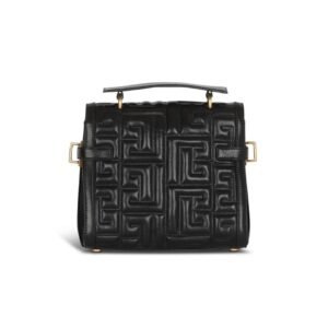 BALMAIN B-BUZZ 23 QUILTED LEATHER BAG