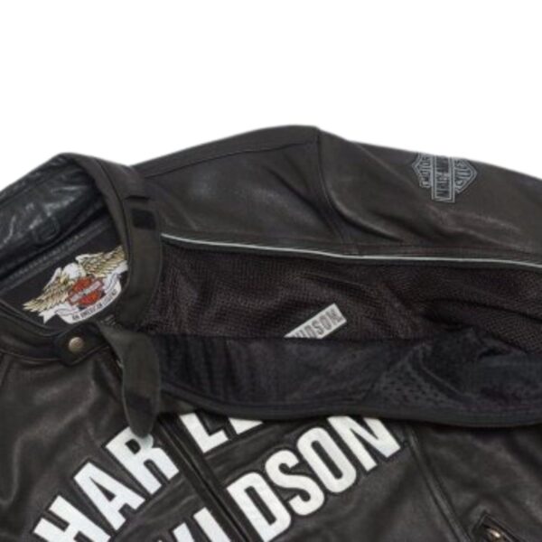 MEN’S HARLEY DAVIDSON BIKER LEATHER JACKET - Image 4