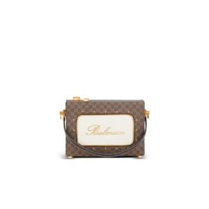 BALMAIN RADIO MONOGRAM SIGNATURE BAG