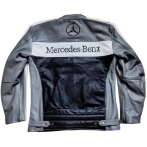 MERCEDES X MCLAREN RACING LEATHER JACKET STREETWEAR