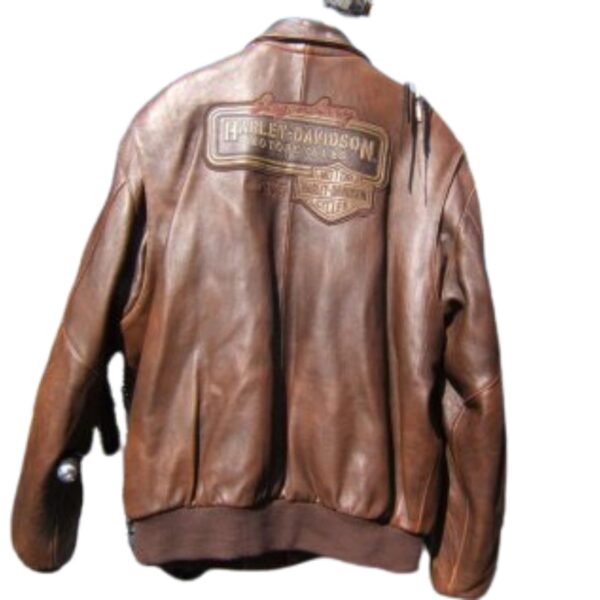 MEN’S HARLEY DAVIDSON BIKER LEATHER JACKET - Image 2