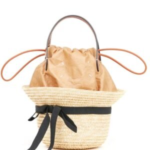 MAISON MARGIELA HAT STRAW BUCKET BAG