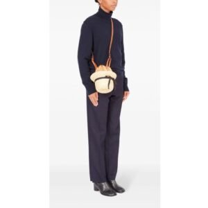 MAISON MARGIELA HAT STRAW BUCKET BAG