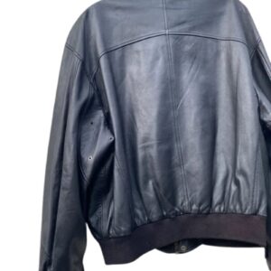 VINTAGE MERCEDES CARGO BOXY KANYE STYLE LEATHER JACKET