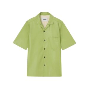 NANUSHKA BODIL SALE SHORT-SLEEVE HIRT GREEN