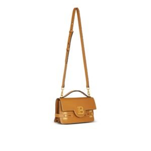 BALMAIN SMOOTH LEATHER B-BUZZ SHOULDER 24 BAG