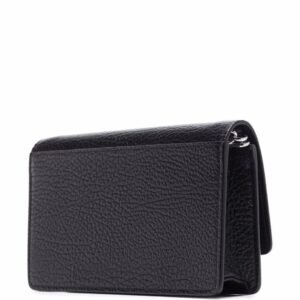 MAISON MARGIELA FOUR-STITCH LEATHER WALLET-ON-CHAIN
