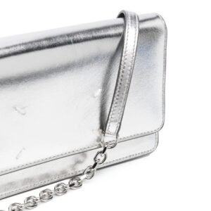 MAISON MARGIELA MEDIUM METALLIC WALLET-ON-CHAIN