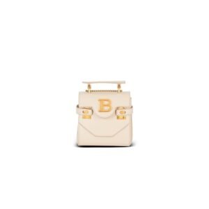 BALMAIN B-BUZZ MINI LEATHER BAG
