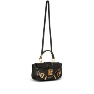 BALMAIN BLAZE CLUTCH BAG IN SMOOTH LEATHER