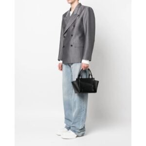 MAISON MARGIELA SNATCHED LEATHER TOTE BAG