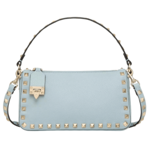 VALENTINO SMALL ROCKSTUD GRAINY CALFSKIN CROSSBODY BAG