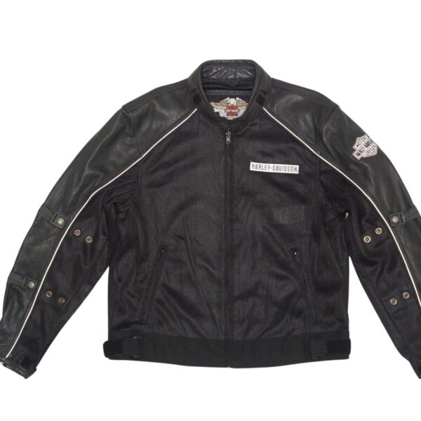 MEN’S HARLEY DAVIDSON BIKER LEATHER JACKET - Image 2