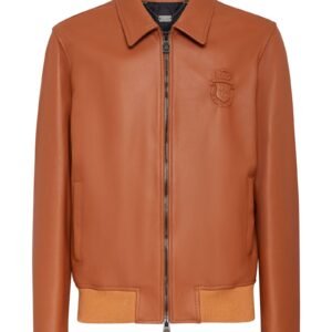 BILLIONAIRE LEATHER BOMBER