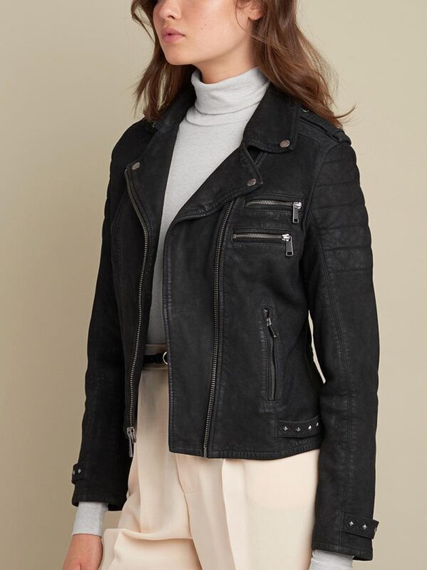 QUILTED LEATHER MOTO POPPY JUNO - Image 3