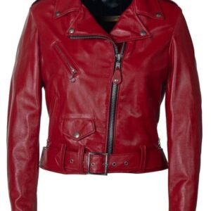 Women’s Cropped Perfecto in Lambskin Leather Jacket
