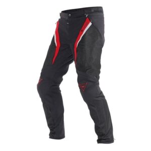 DAINESE DRAKE SUPER AIR TEX PANTS BLACK/WHITE/RED