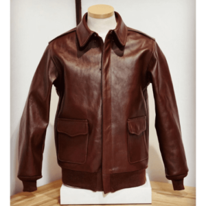 Men Rusty Browm Leather Jacket