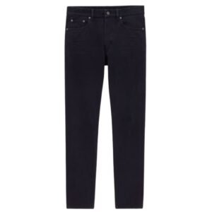 SAINT LAURENT MICK LONG JEANS IN MIDNIGHT BLACK DENIM