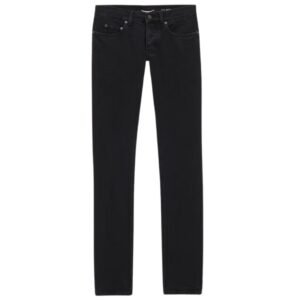 SAINT LAURENT SLIM FIT JEANS IN CARBON BLACK DENIM