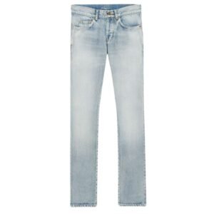 SAINT LAURENT SLIM FIT JEANS IN SANTA MONICA BLUE DENIM